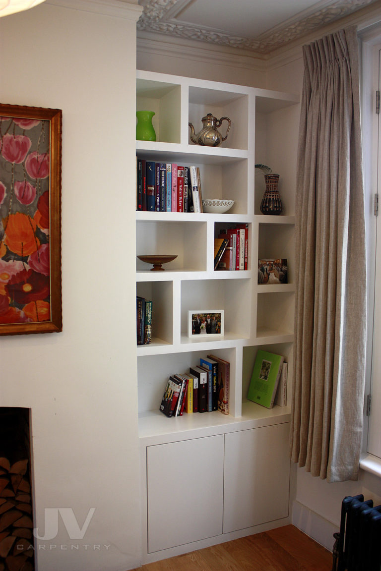 37 Alcove Shelving Ideas for your Living room | JV Carpentry