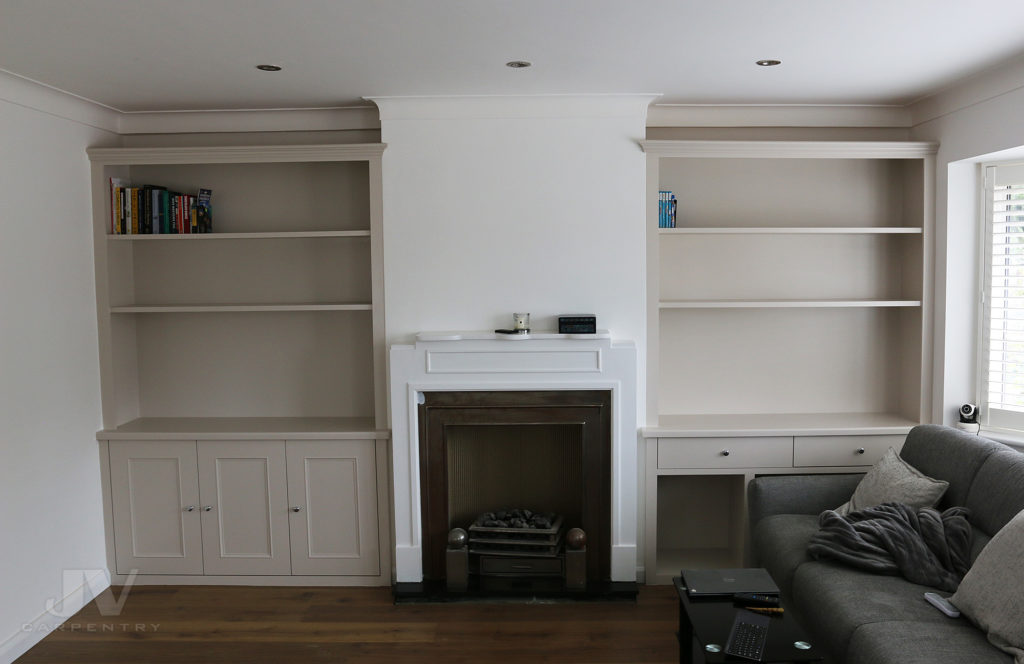 37 Alcove Shelving Ideas for your Living room | JV Carpentry