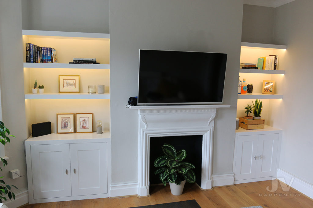 living room alcove lighting