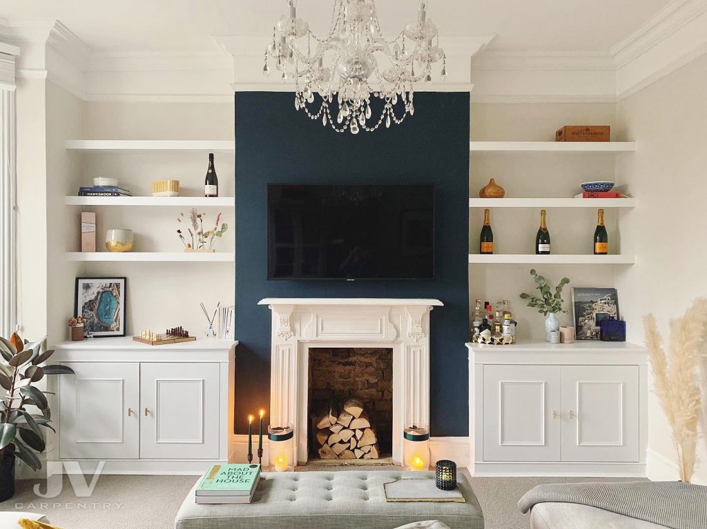 37 Alcove Shelving Ideas for your Living room | JV Carpentry