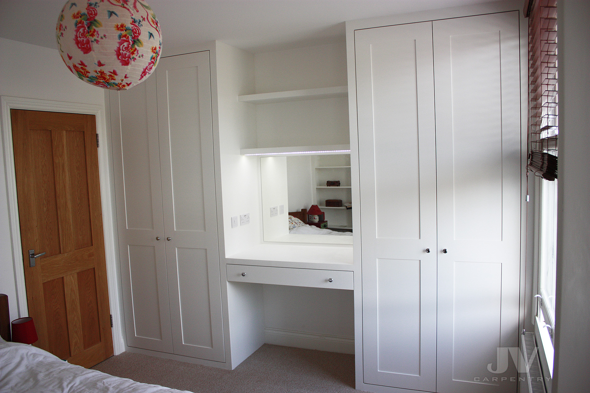 bedroom dressing table and cupboard